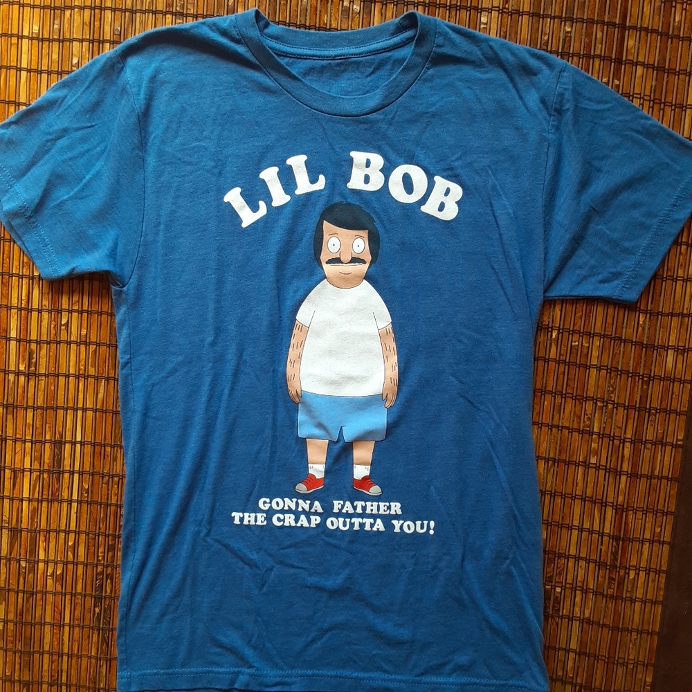 Bob's Burgers Bob T-Shirt Small Blue Cartoon …
